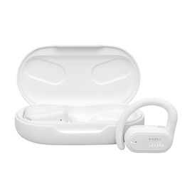 JBL Soundgear Sense - White - True wireless open-ear headphones - Hero